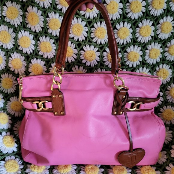 Juicy Couture Handbags - Juicy Couture Pink Leather Large Bag
